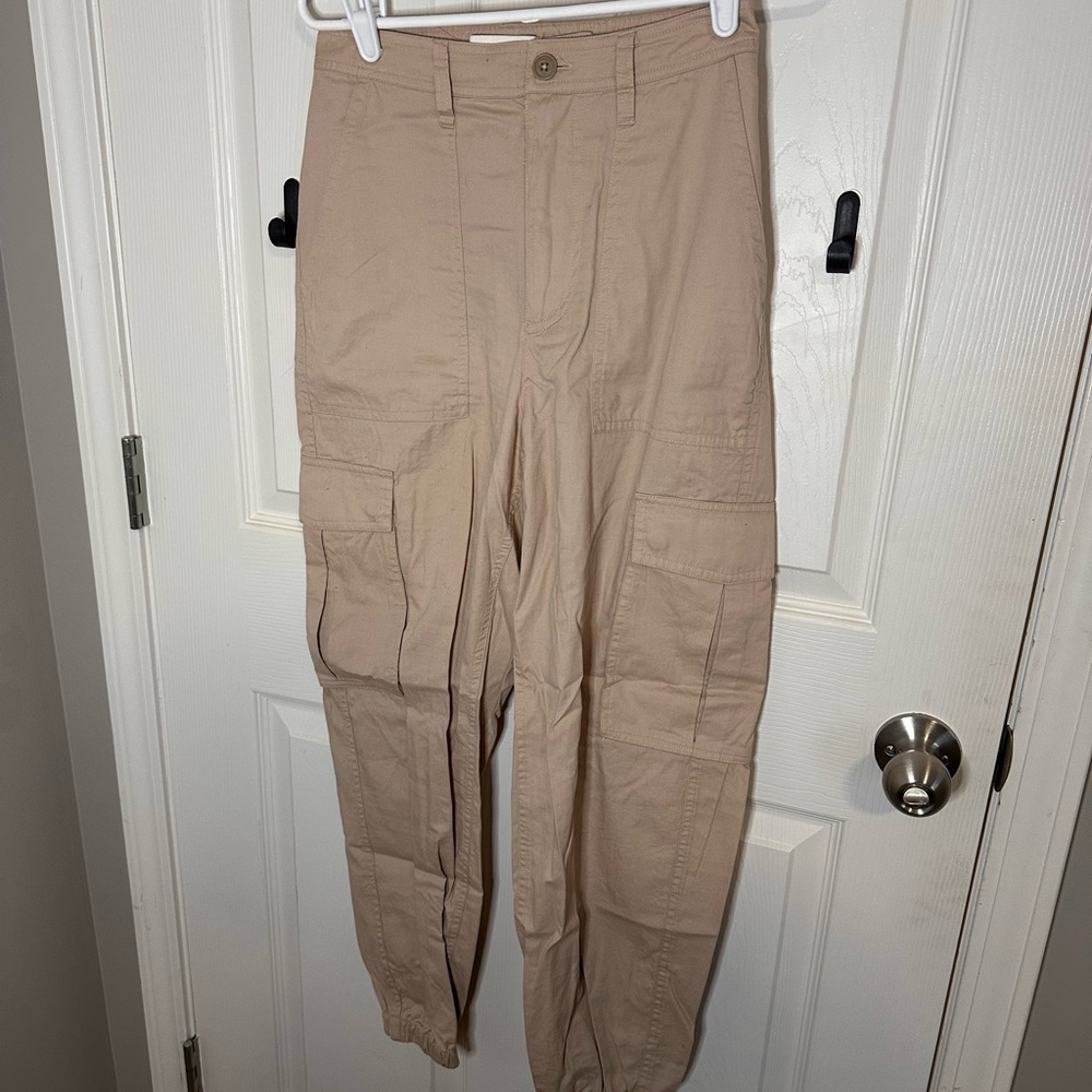 Abercrombie & Fitch Cream Cargo Pants